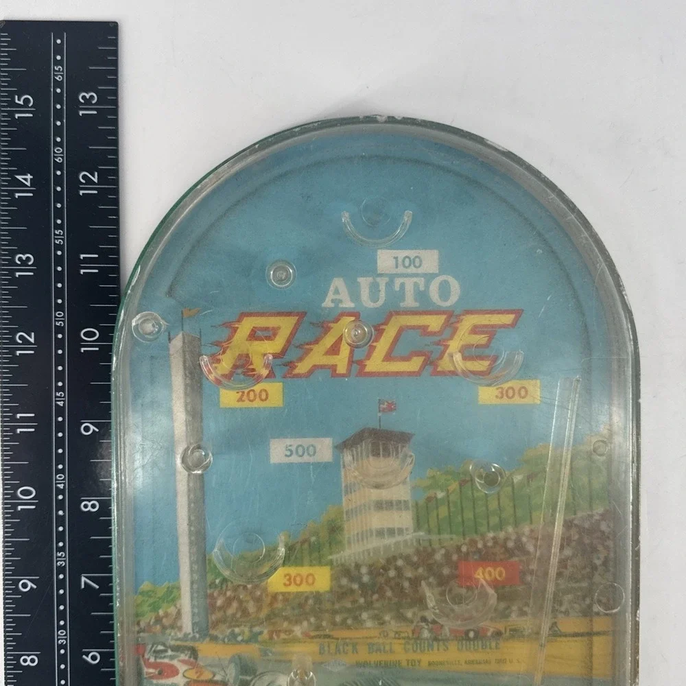 Pinball Game Handheld Wolverine Toy Company Vintage Metal Auto‎ Race Works